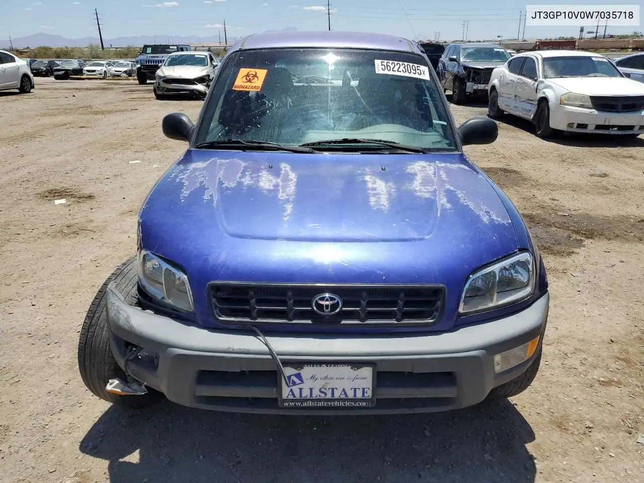 1998 Toyota Rav4 VIN: JT3GP10V0W7035718 Lot: 56223095