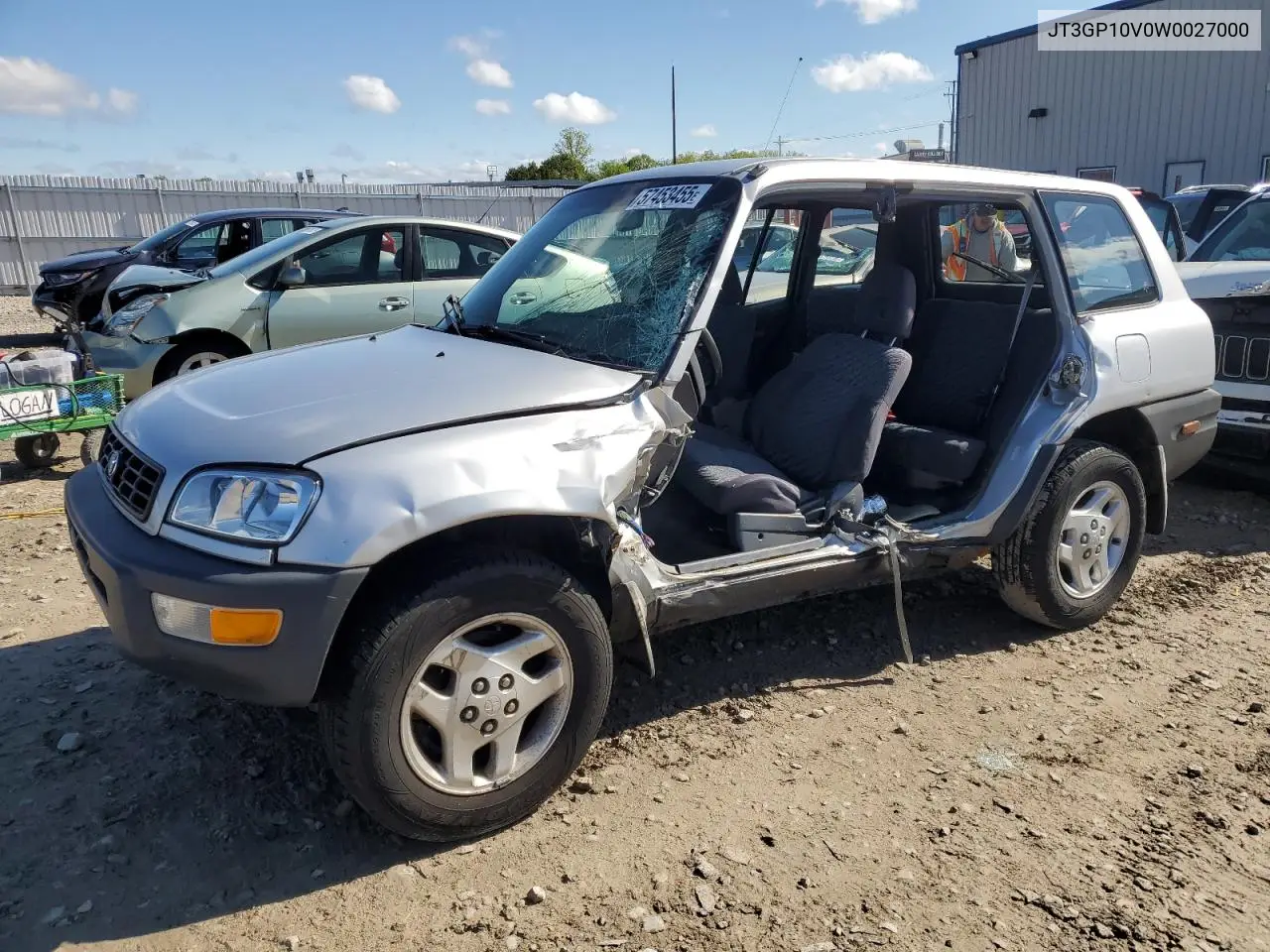 1998 Toyota Rav4 VIN: JT3GP10V0W0027000 Lot: 57453455