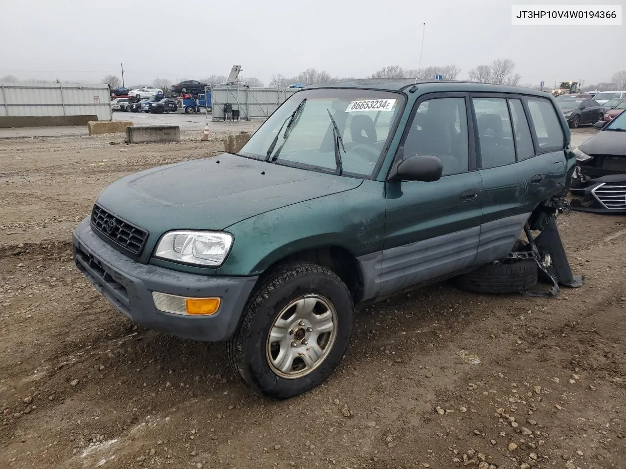 1998 Toyota Rav4 VIN: JT3HP10V4W0194366 Lot: 86653234