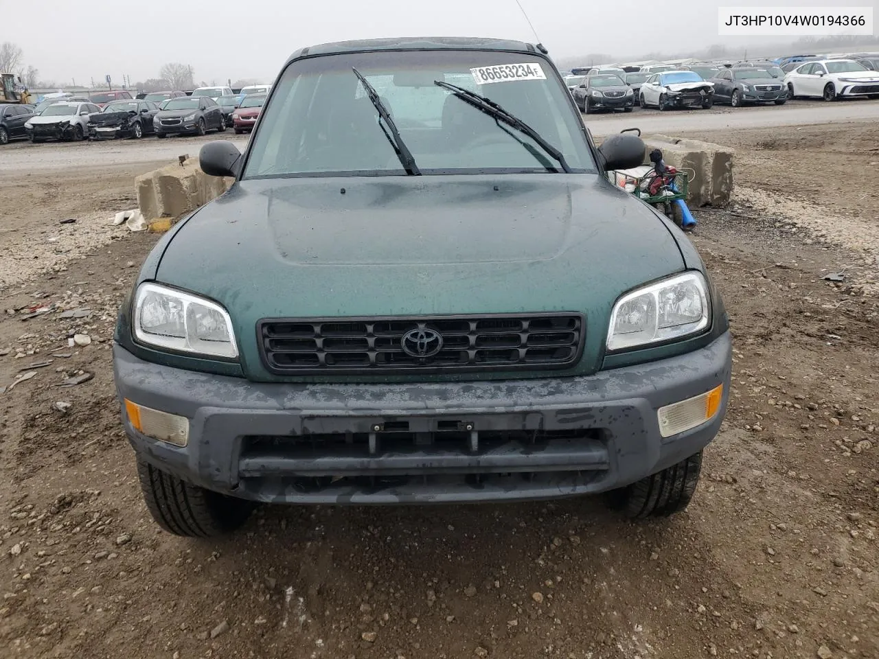 1998 Toyota Rav4 VIN: JT3HP10V4W0194366 Lot: 86653234
