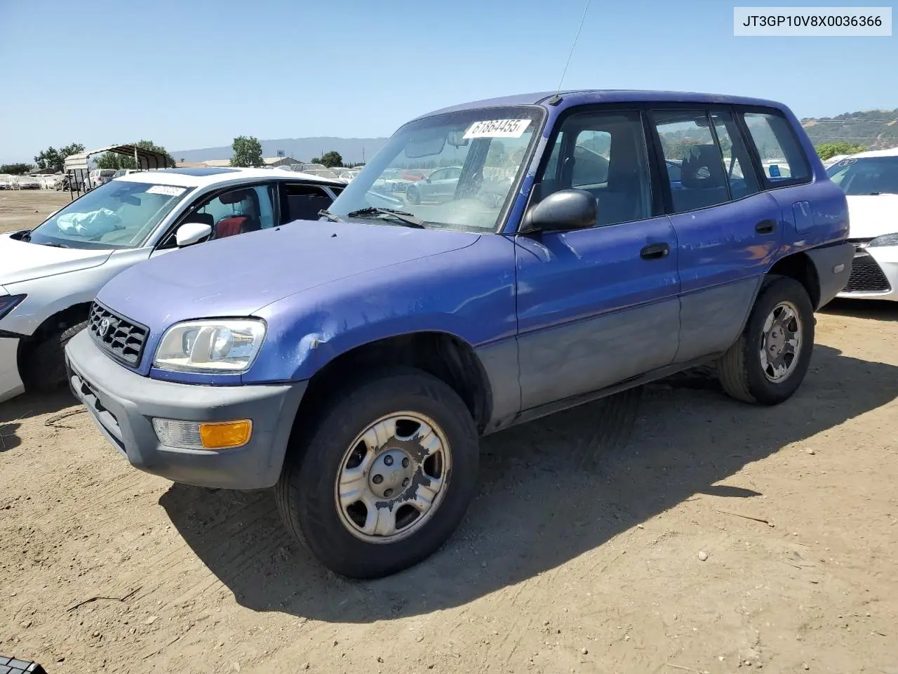 1999 Toyota Rav4 VIN: JT3GP10V8X0036366 Lot: 61864455