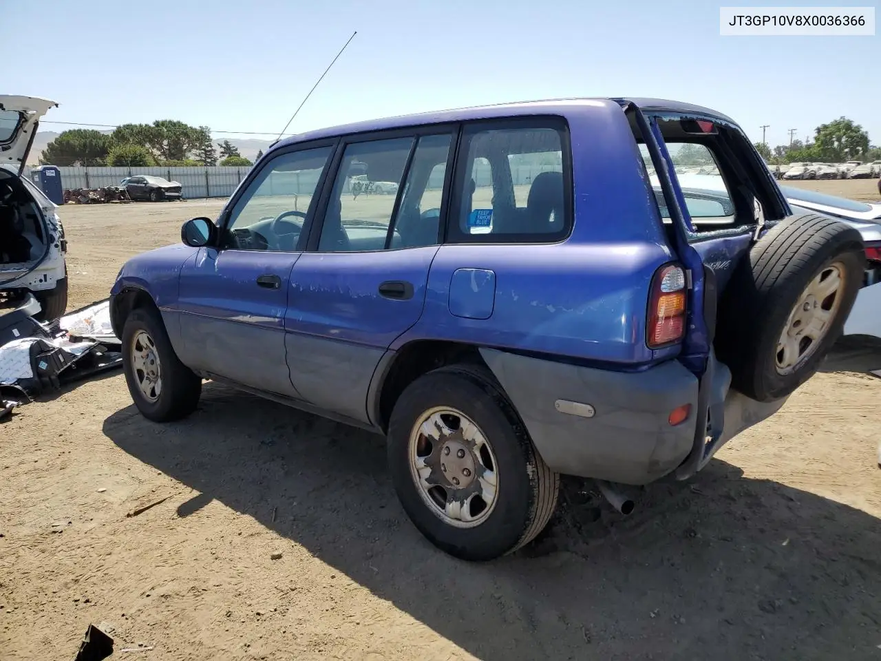 1999 Toyota Rav4 VIN: JT3GP10V8X0036366 Lot: 61864455