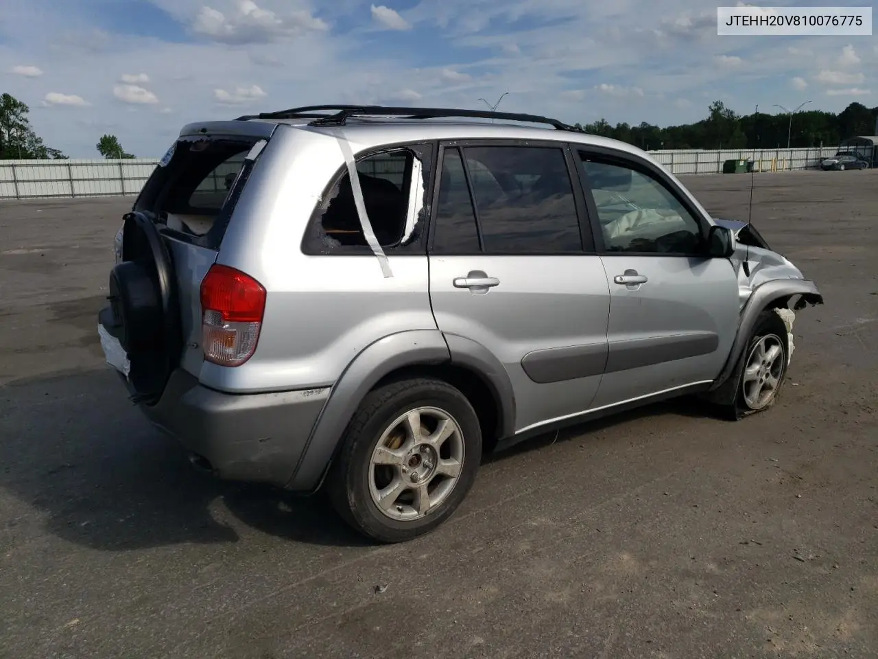 2001 Toyota Rav4 VIN: JTEHH20V810076775 Lot: 52707804