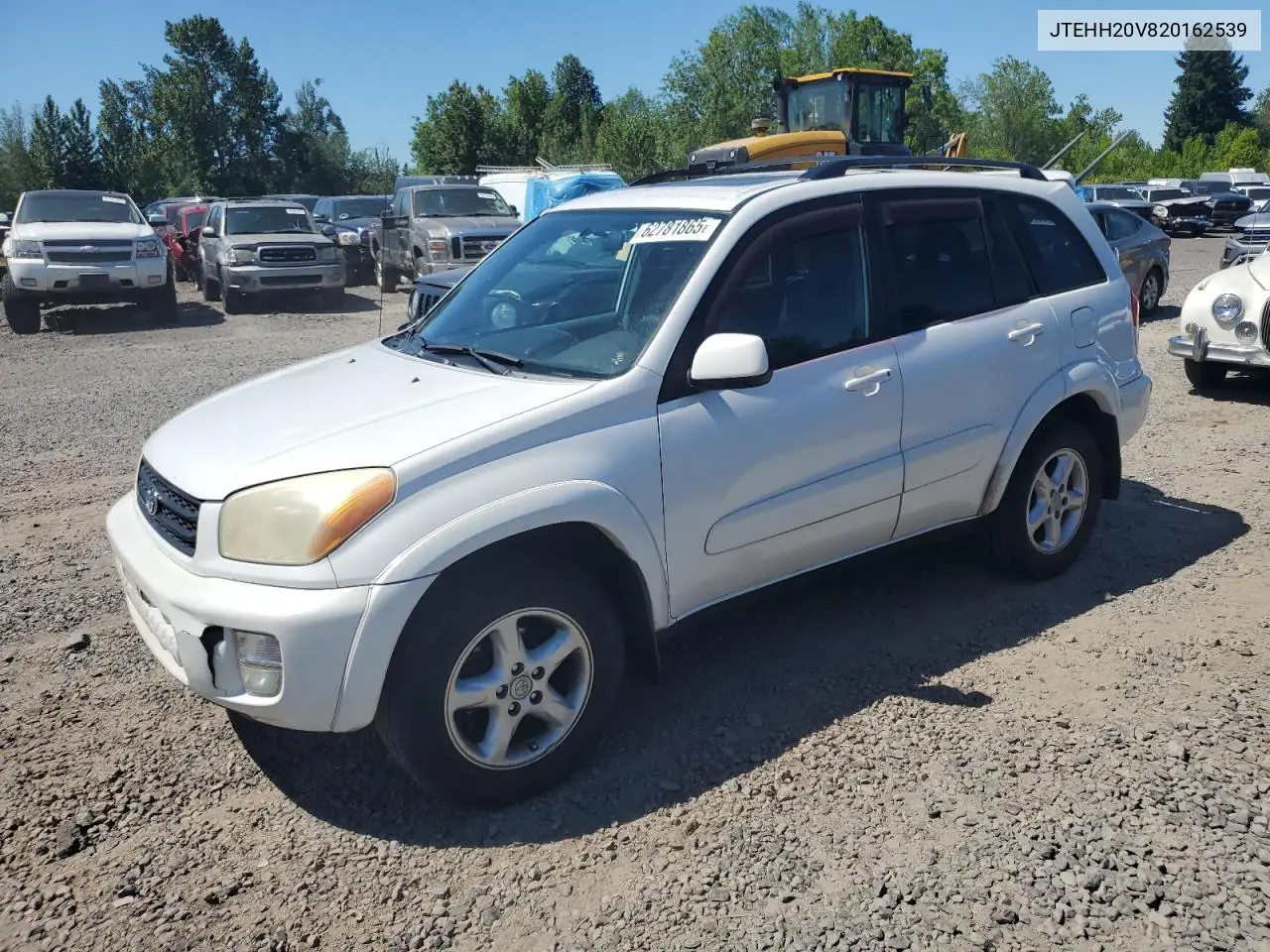 2002 Toyota Rav4 VIN: JTEHH20V820162539 Lot: 62781865