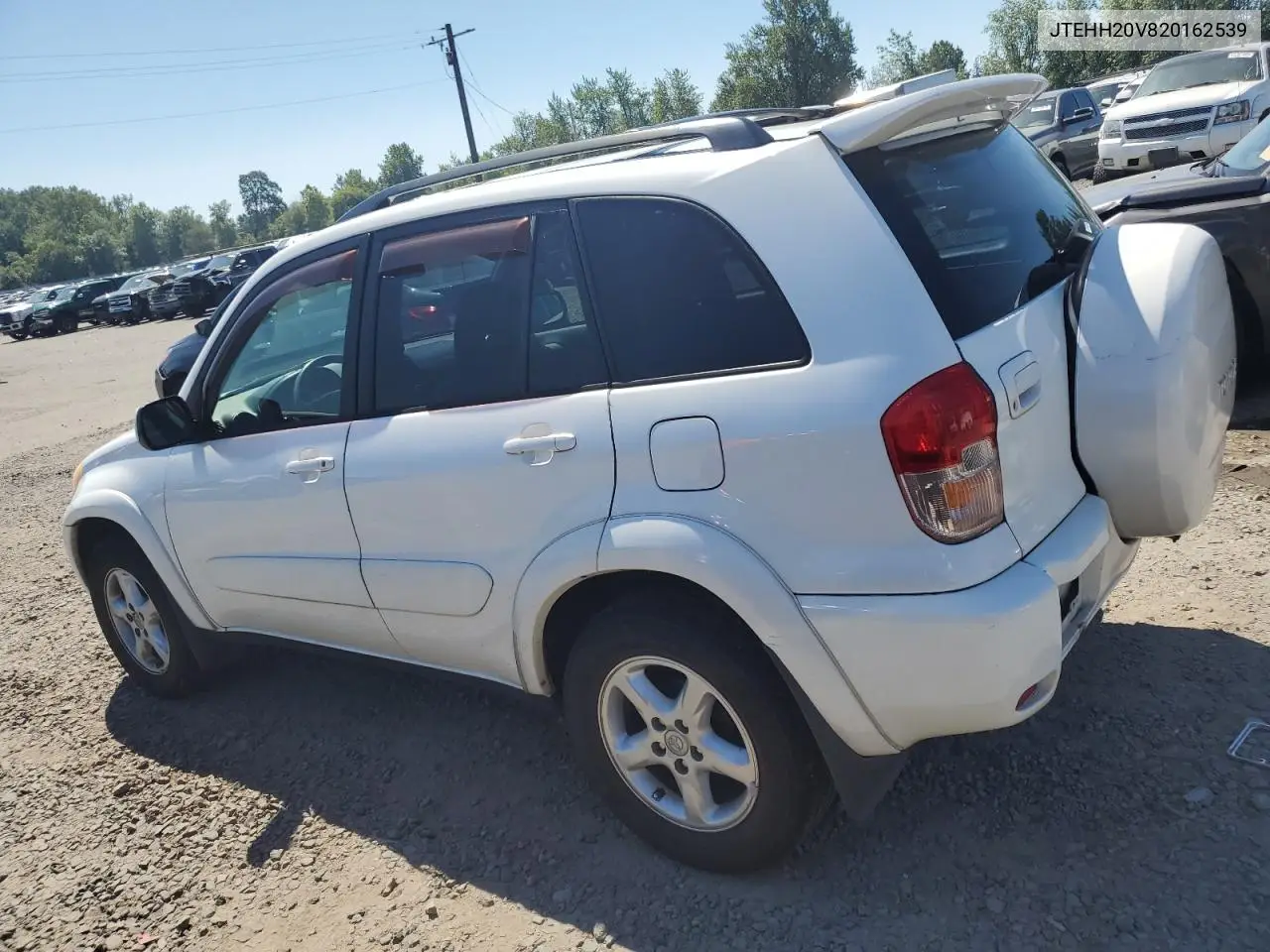 2002 Toyota Rav4 VIN: JTEHH20V820162539 Lot: 62781865