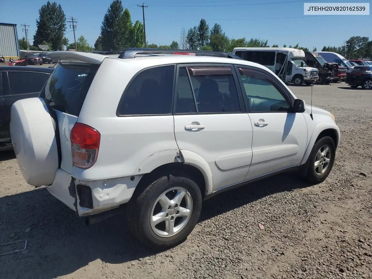 2002 Toyota Rav4 VIN: JTEHH20V820162539 Lot: 62781865