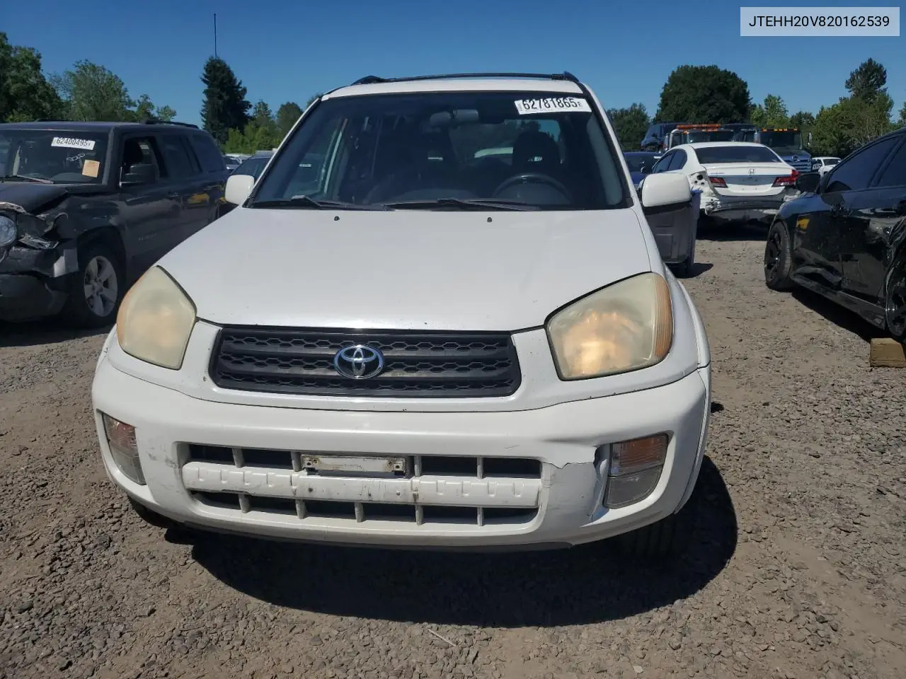 2002 Toyota Rav4 VIN: JTEHH20V820162539 Lot: 62781865