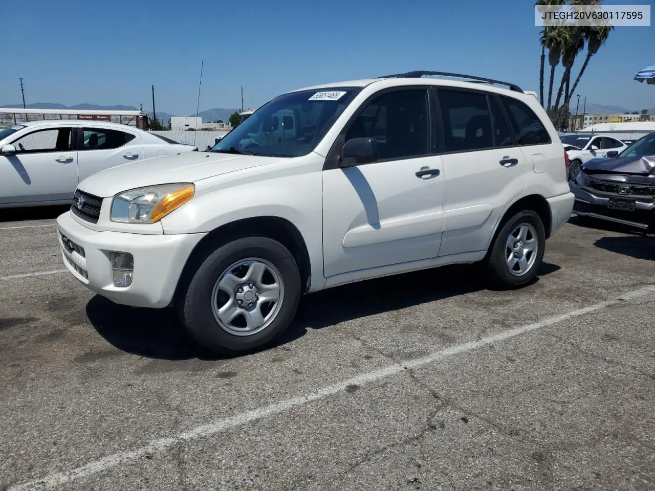 2003 Toyota Rav4 VIN: JTEGH20V630117595 Lot: 55851465