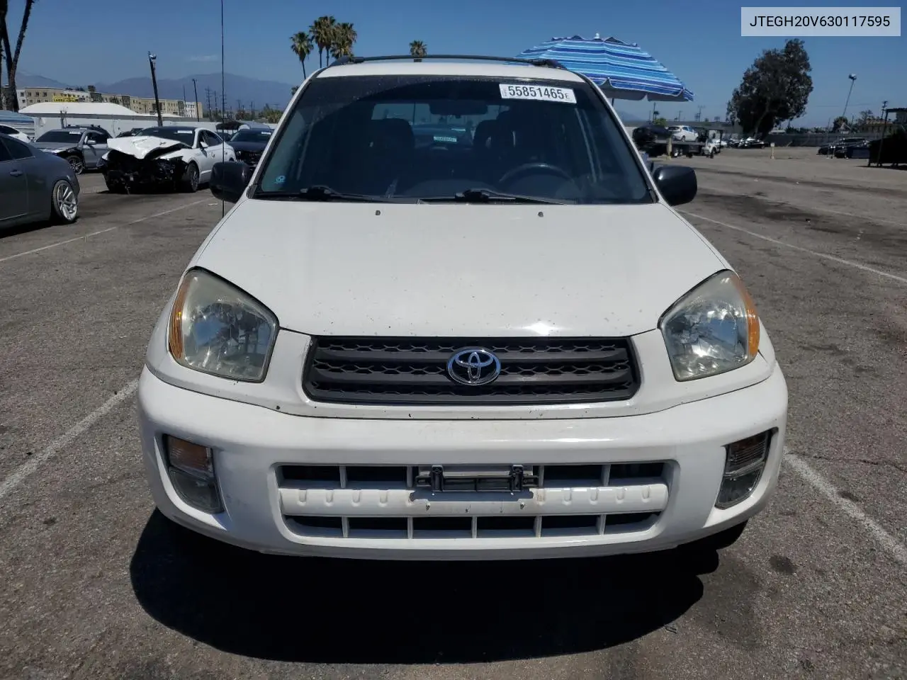2003 Toyota Rav4 VIN: JTEGH20V630117595 Lot: 55851465