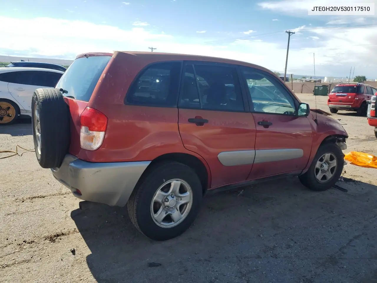 2003 Toyota Rav4 VIN: JTEGH20V530117510 Lot: 56415885