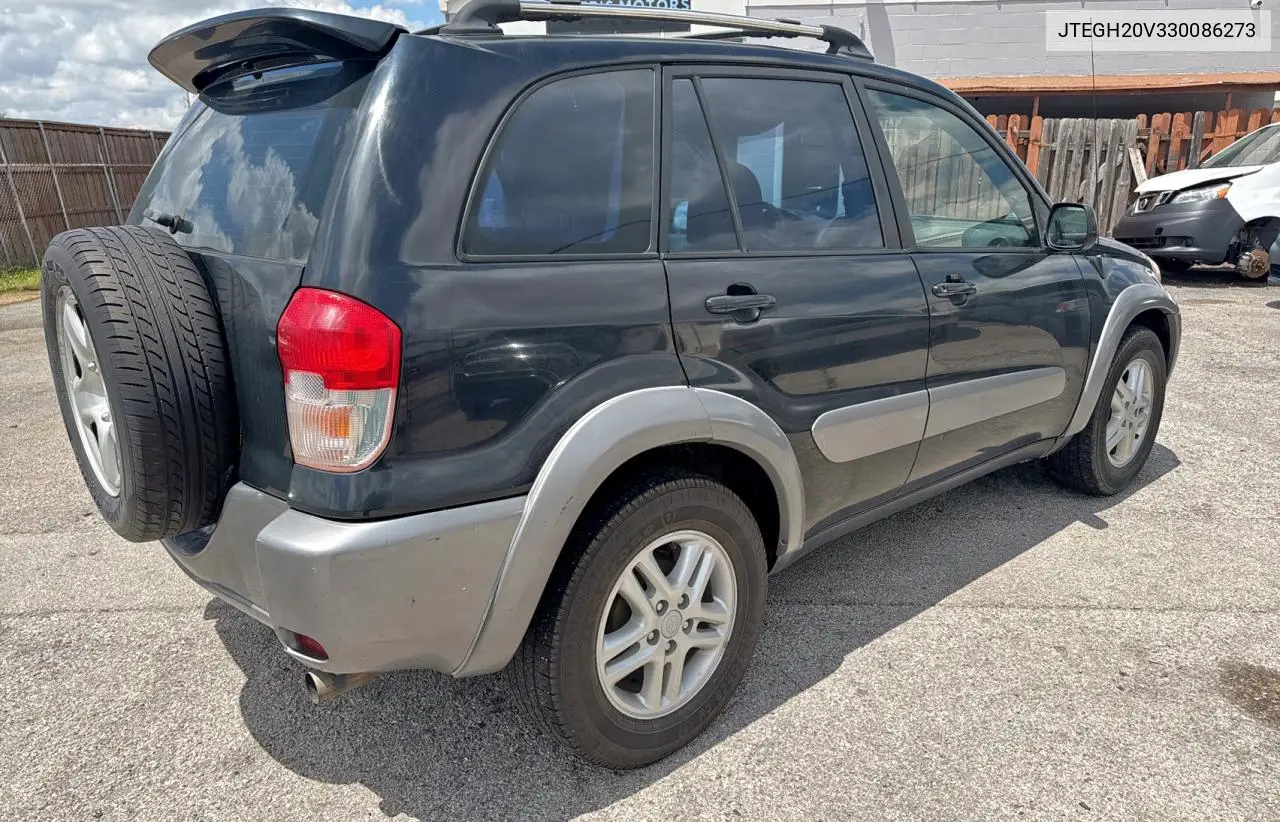 2003 Toyota Rav4 VIN: JTEGH20V330086273 Lot: 56699235