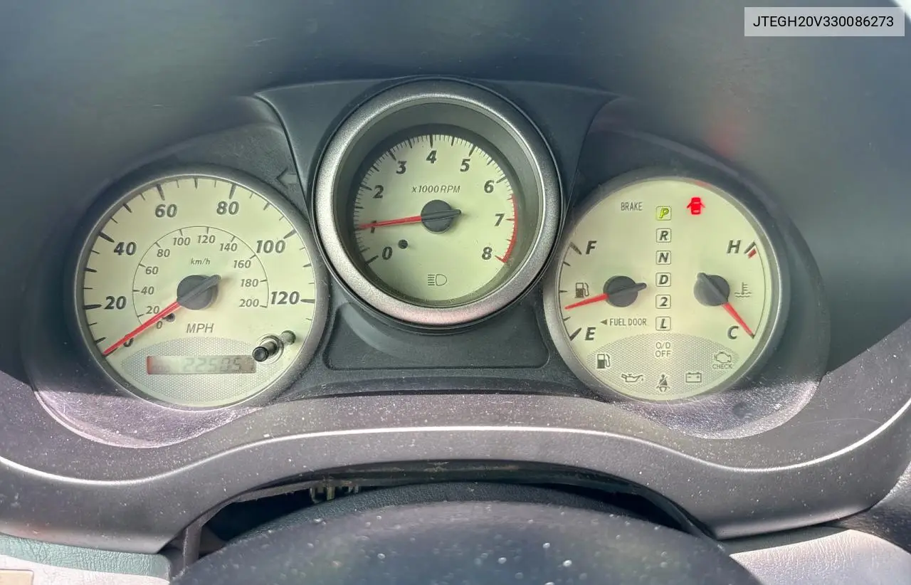 2003 Toyota Rav4 VIN: JTEGH20V330086273 Lot: 56699235