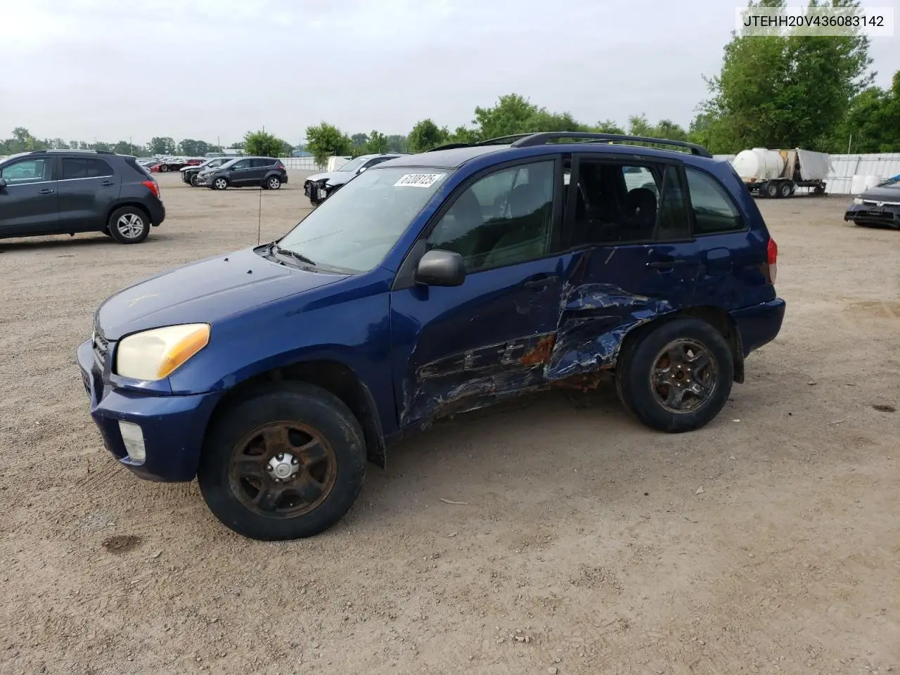 2003 Toyota Rav4 VIN: JTEHH20V436083142 Lot: 61208125
