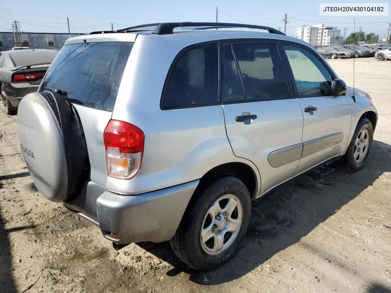 2003 Toyota Rav4 VIN: JTEGH20V430104182 Lot: 63147225