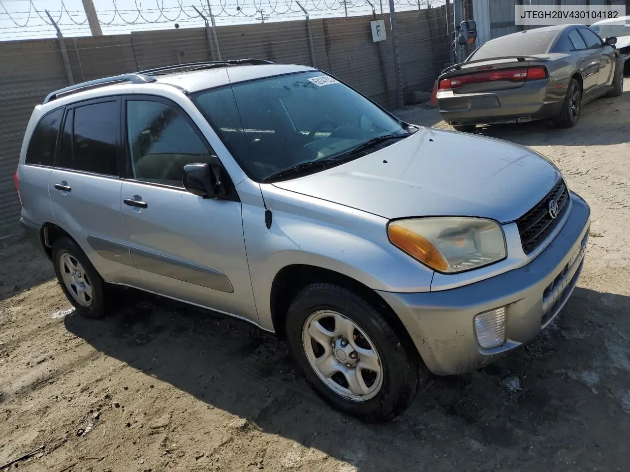 2003 Toyota Rav4 VIN: JTEGH20V430104182 Lot: 63147225