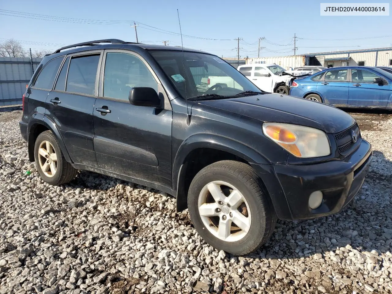 2004 Toyota Rav4 VIN: JTEHD20V440003614 Lot: 46427905