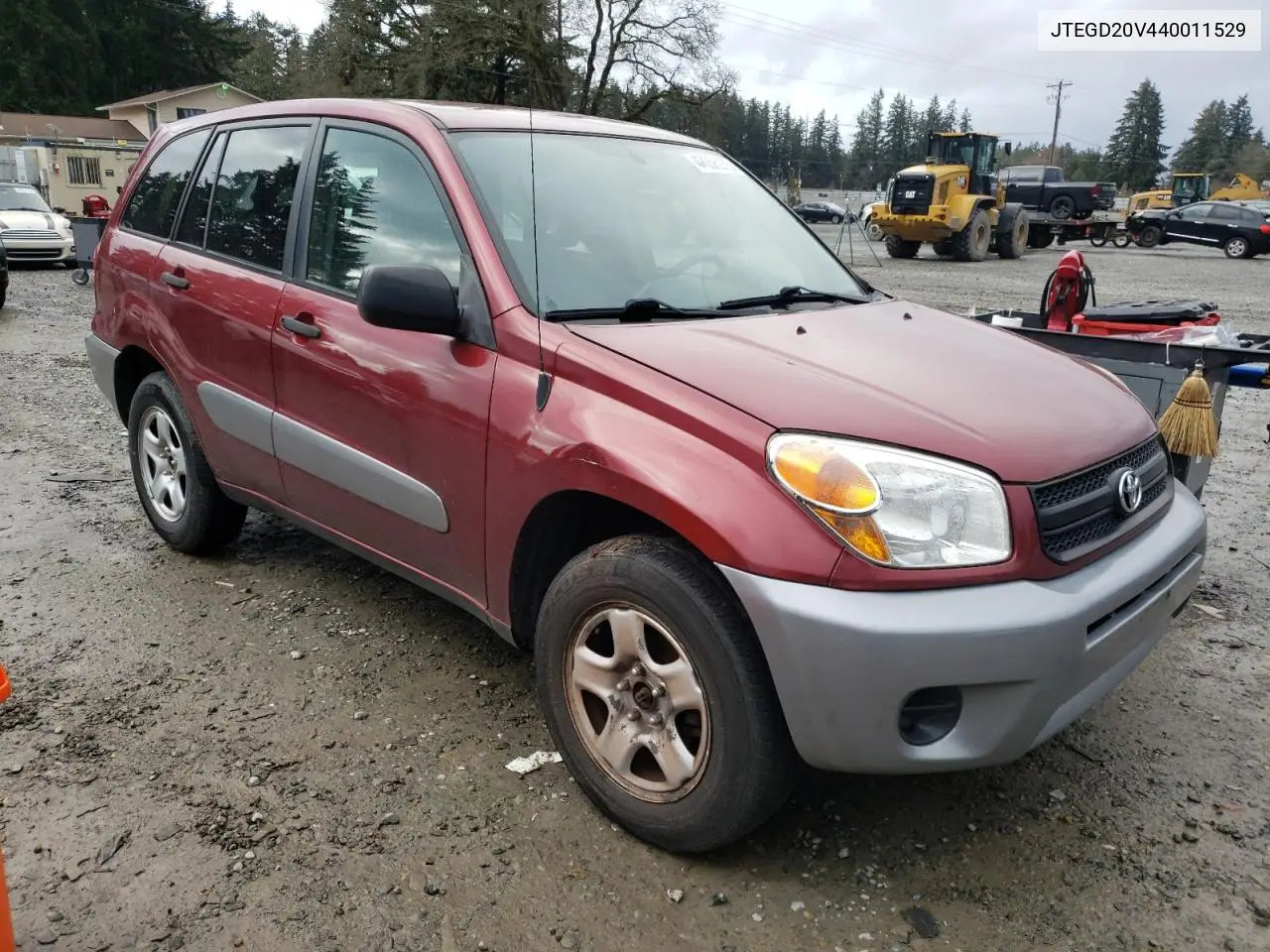 2004 Toyota Rav4 VIN: JTEGD20V440011529 Lot: 47056235