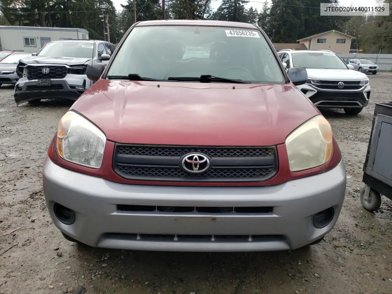 2004 Toyota Rav4 VIN: JTEGD20V440011529 Lot: 47056235
