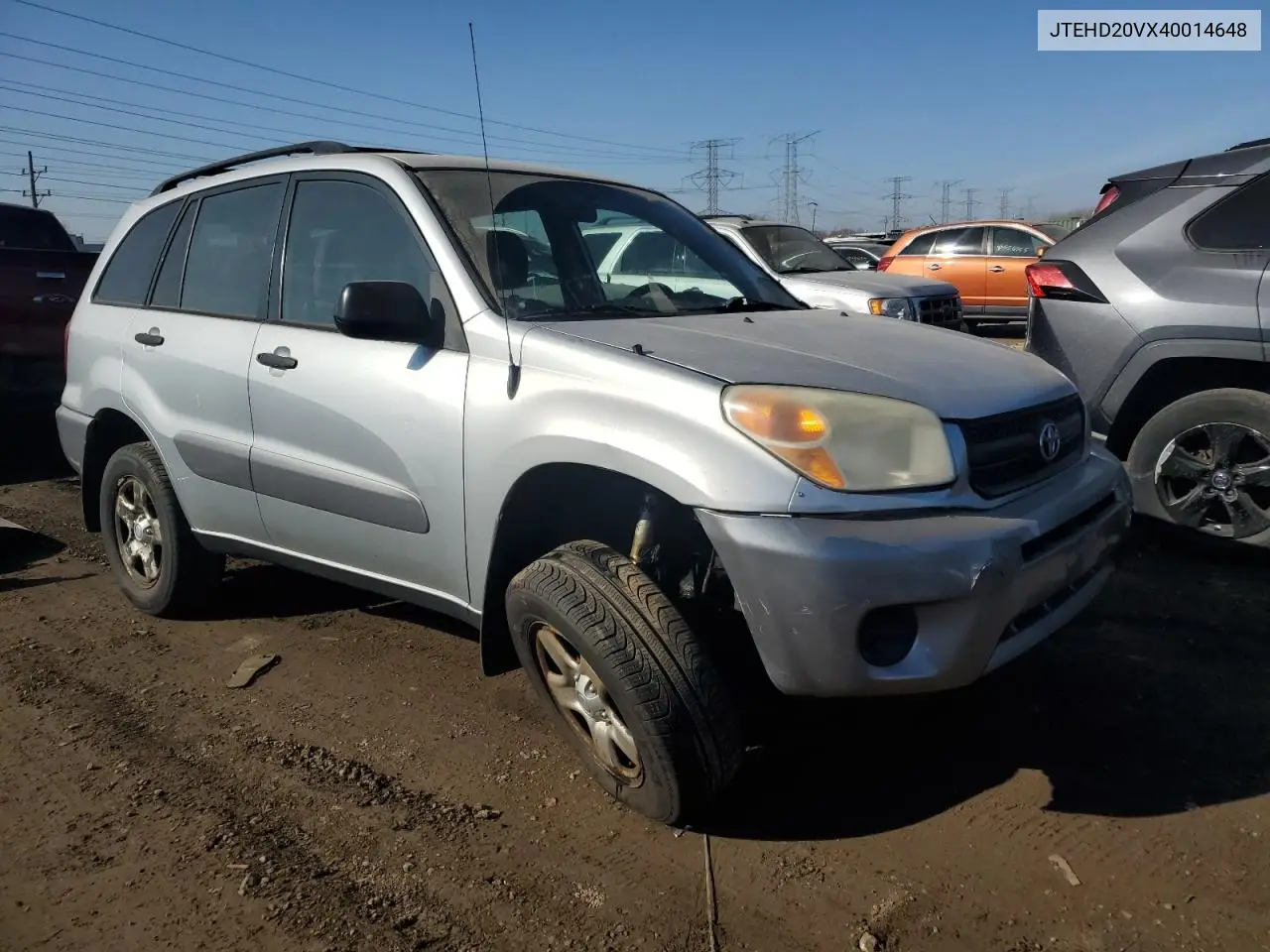 2004 Toyota Rav4 VIN: JTEHD20VX40014648 Lot: 48804875