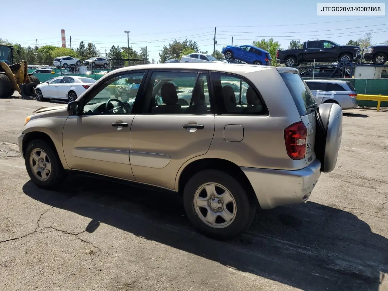 2004 Toyota Rav4 VIN: JTEGD20V340002868 Lot: 56420905