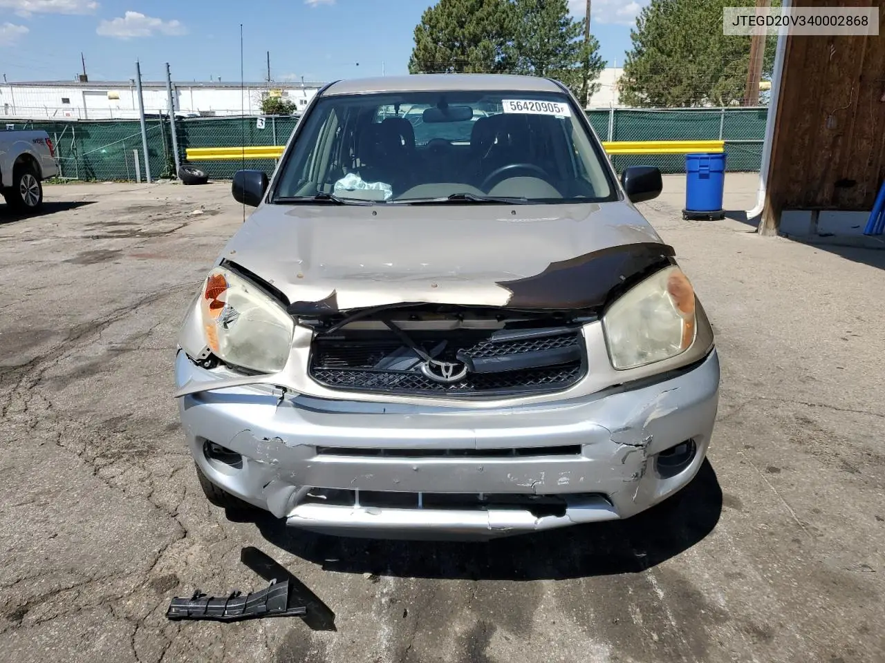 2004 Toyota Rav4 VIN: JTEGD20V340002868 Lot: 56420905