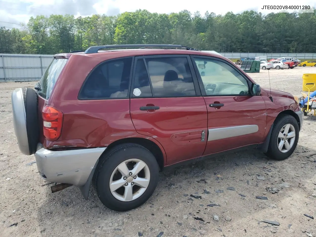 2004 Toyota Rav4 VIN: JTEGD20V840001280 Lot: 56499685