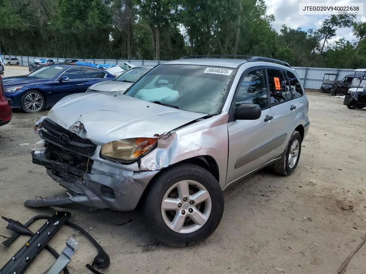 2004 Toyota Rav4 VIN: JTEGD20V940022638 Lot: 56646325