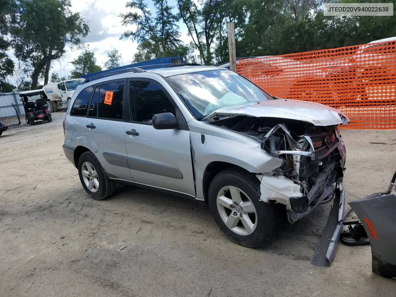 2004 Toyota Rav4 VIN: JTEGD20V940022638 Lot: 56646325