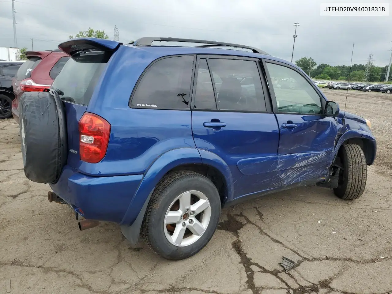 2004 Toyota Rav4 VIN: JTEHD20V940018318 Lot: 63007635