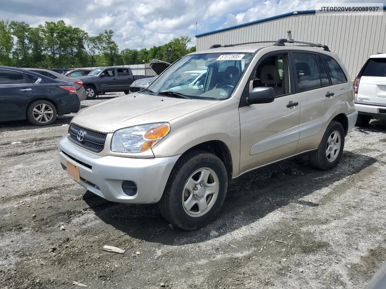 2005 Toyota Rav4 VIN: JTEGD20V650088937 Lot: 57072805