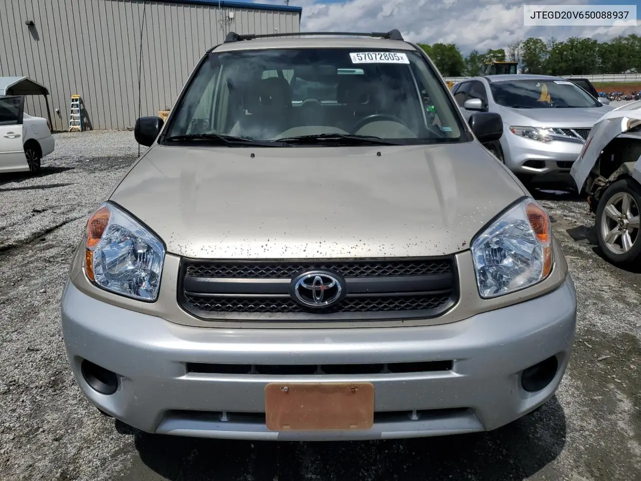 2005 Toyota Rav4 VIN: JTEGD20V650088937 Lot: 57072805