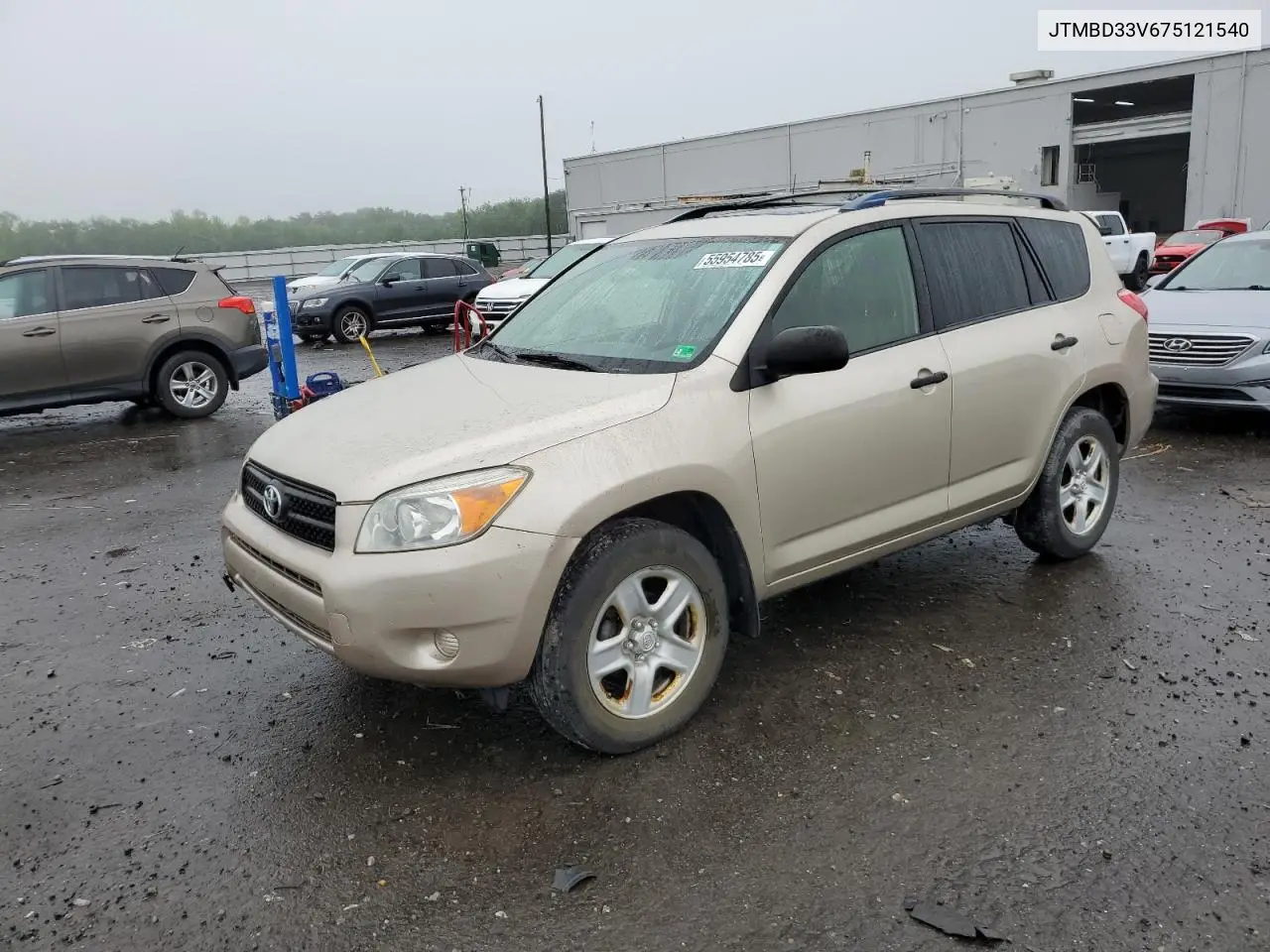 2007 Toyota Rav4 VIN: JTMBD33V675121540 Lot: 55954785