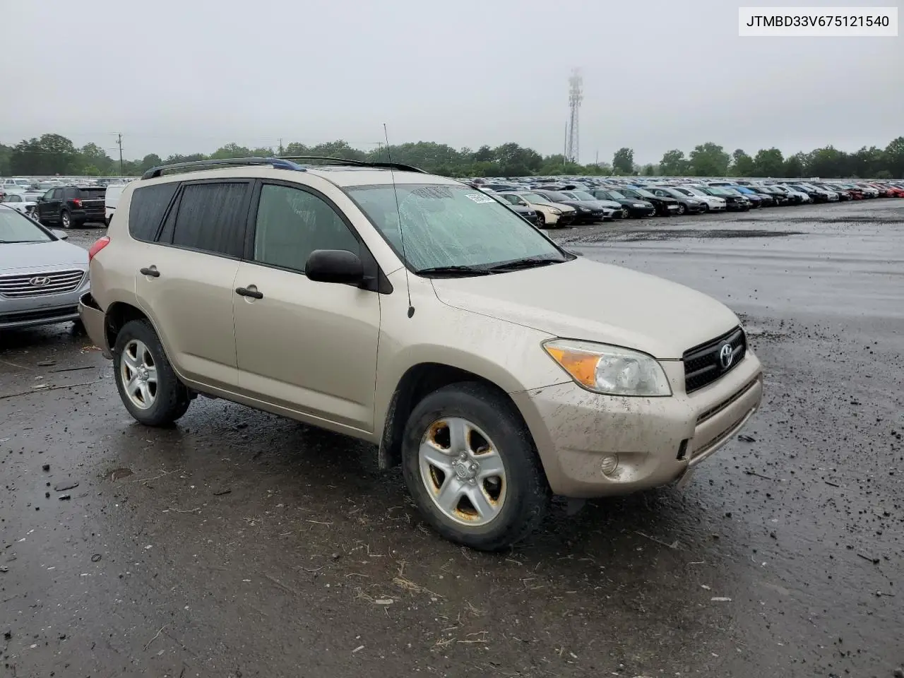 2007 Toyota Rav4 VIN: JTMBD33V675121540 Lot: 55954785