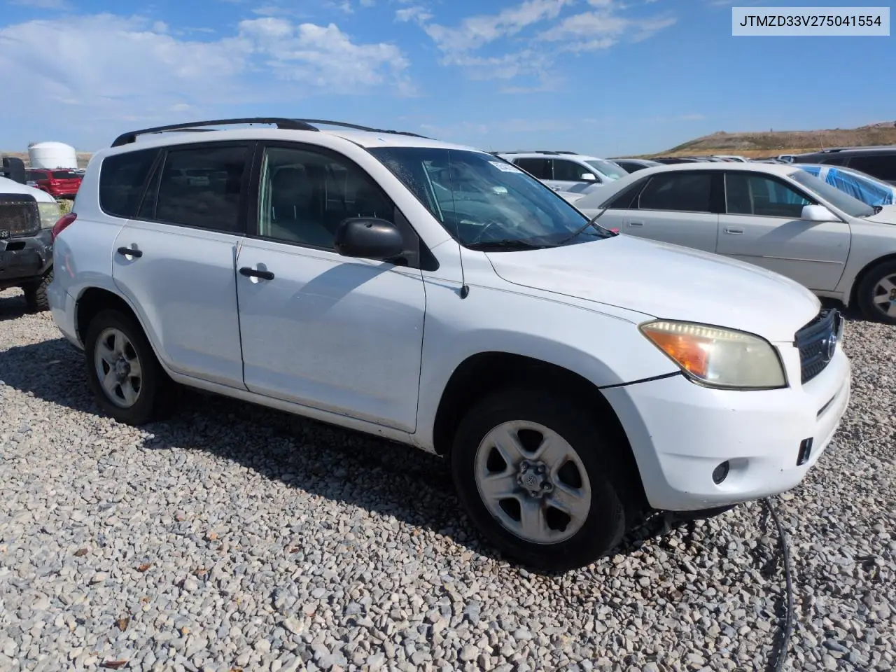 2007 Toyota Rav4 VIN: JTMZD33V275041554 Lot: 62543135