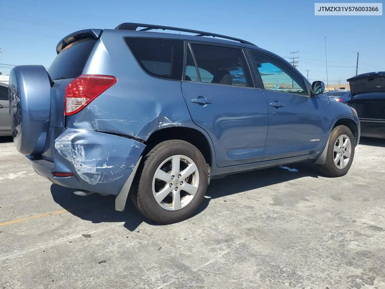 2007 Toyota Rav4 Limited VIN: JTMZK31V576003366 Lot: 62594785