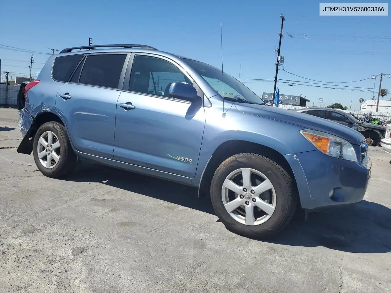 2007 Toyota Rav4 Limited VIN: JTMZK31V576003366 Lot: 62594785