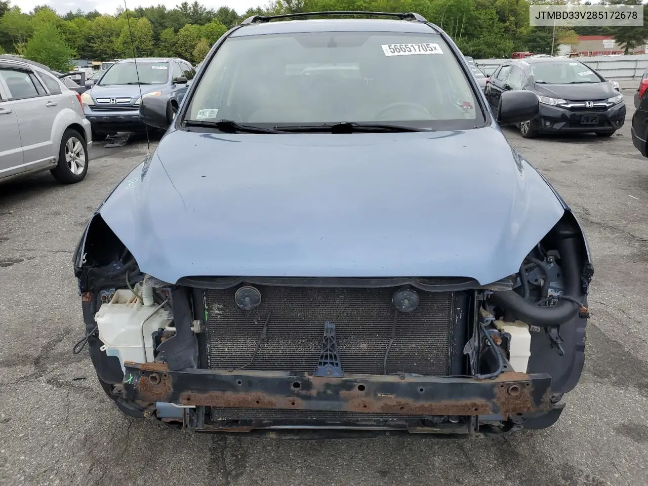 2008 Toyota Rav4 VIN: JTMBD33V285172678 Lot: 56651705