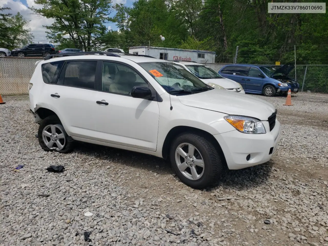 2008 Toyota Rav4 VIN: JTMZK33V786010690 Lot: 56968385
