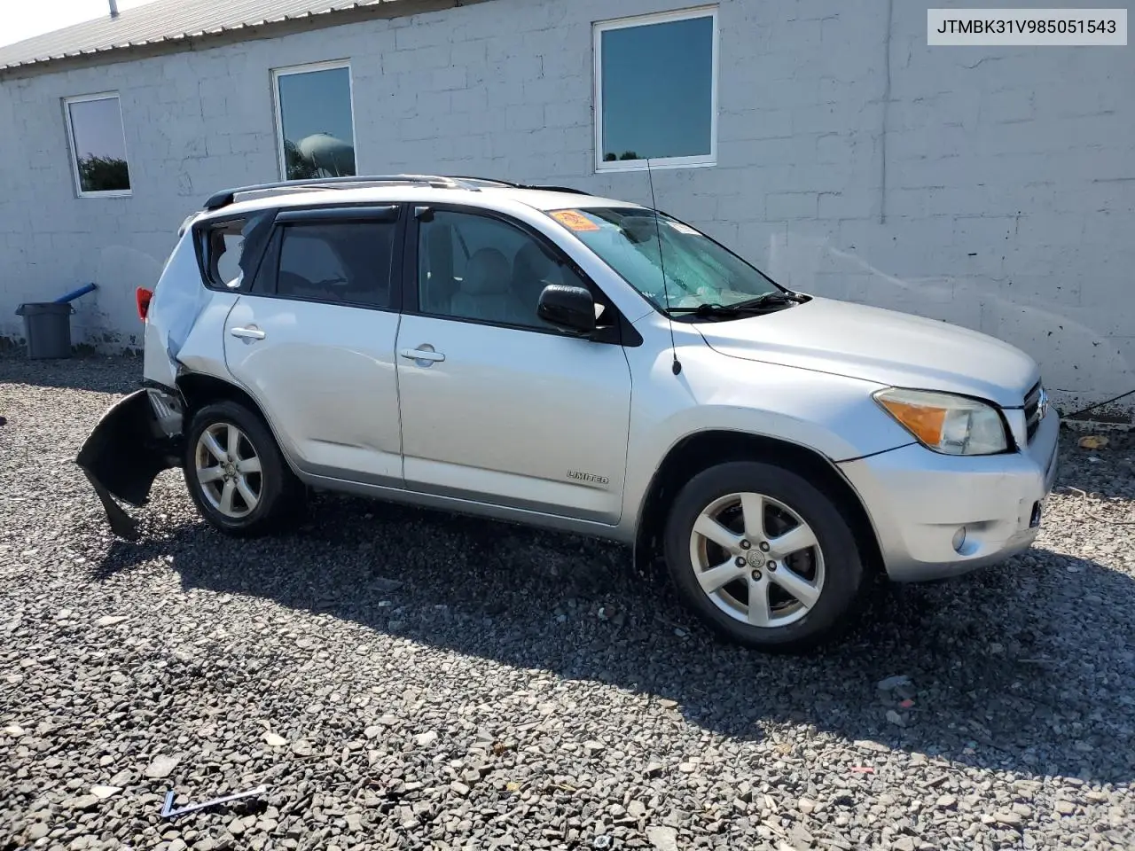 2008 Toyota Rav4 Limited VIN: JTMBK31V985051543 Lot: 61755855