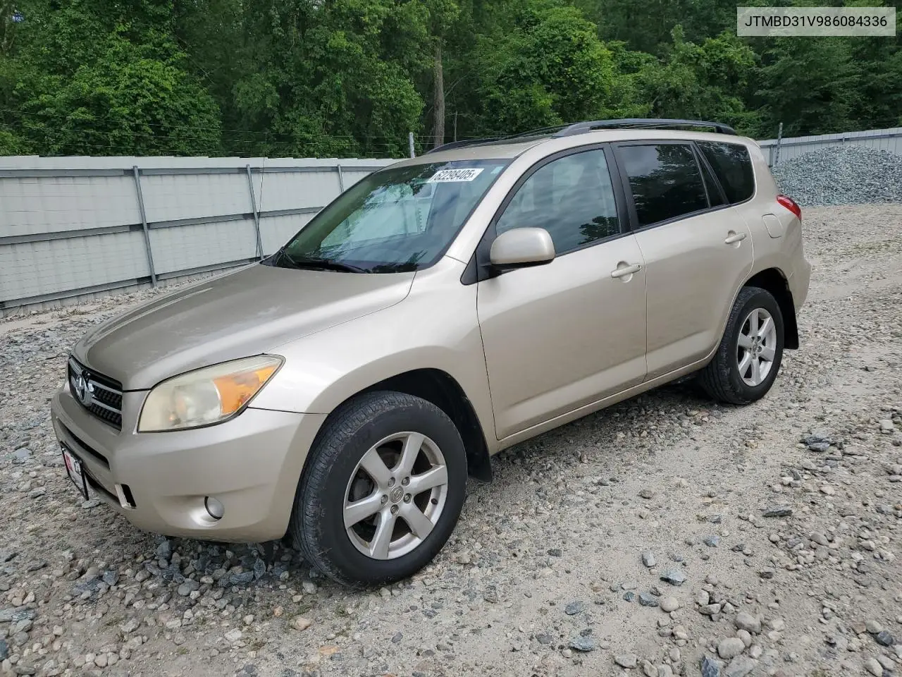 2008 Toyota Rav4 Limited VIN: JTMBD31V986084336 Lot: 62298405