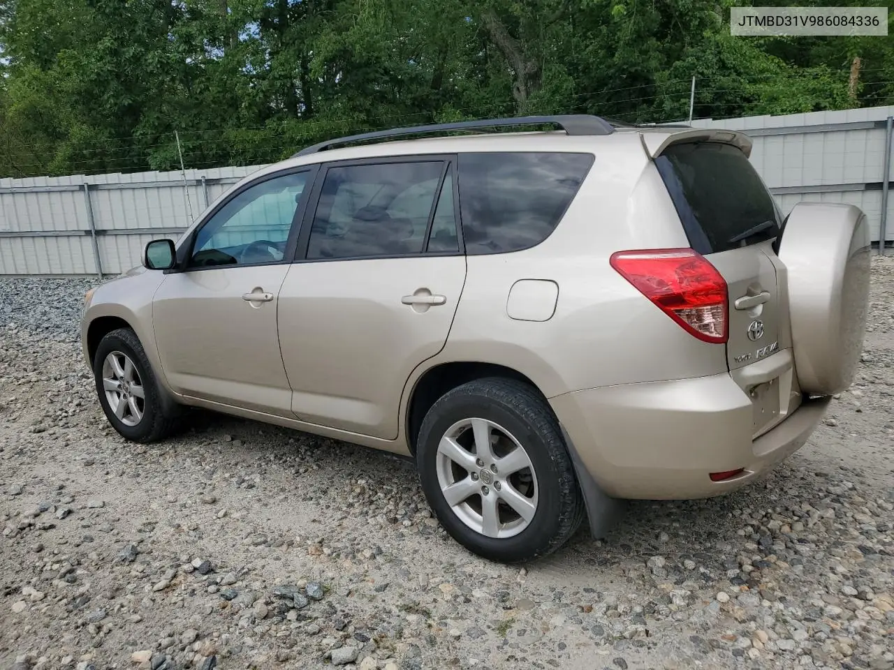 2008 Toyota Rav4 Limited VIN: JTMBD31V986084336 Lot: 62298405