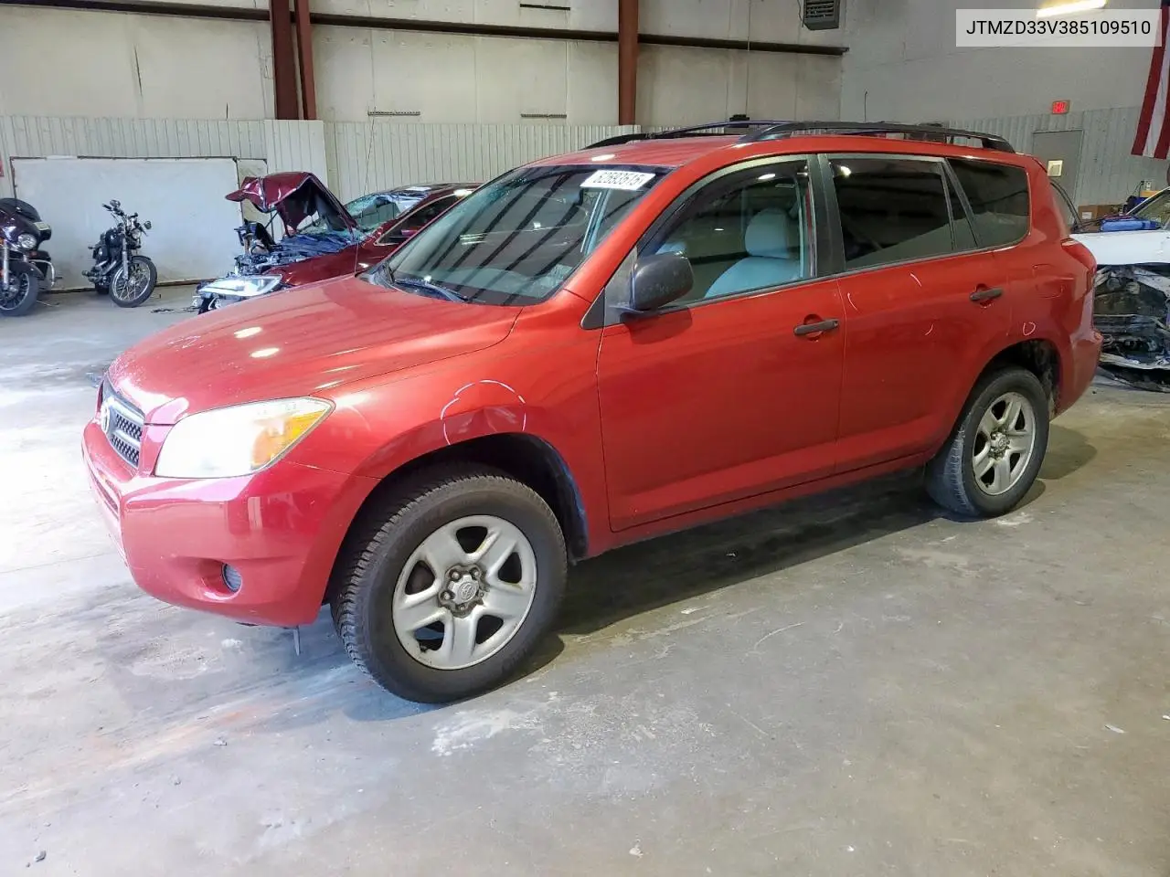 2008 Toyota Rav4 VIN: JTMZD33V385109510 Lot: 62593515