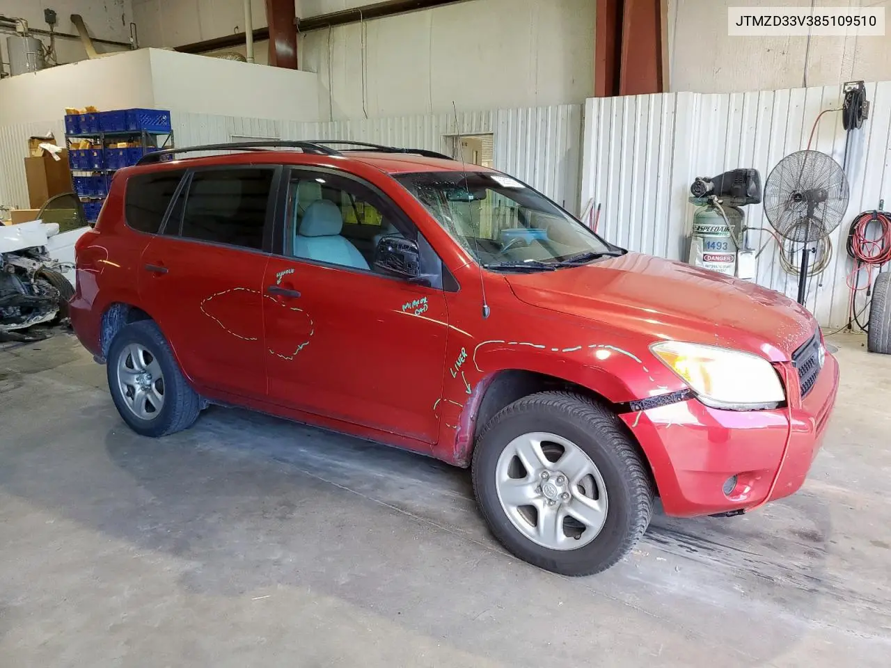 2008 Toyota Rav4 VIN: JTMZD33V385109510 Lot: 62593515