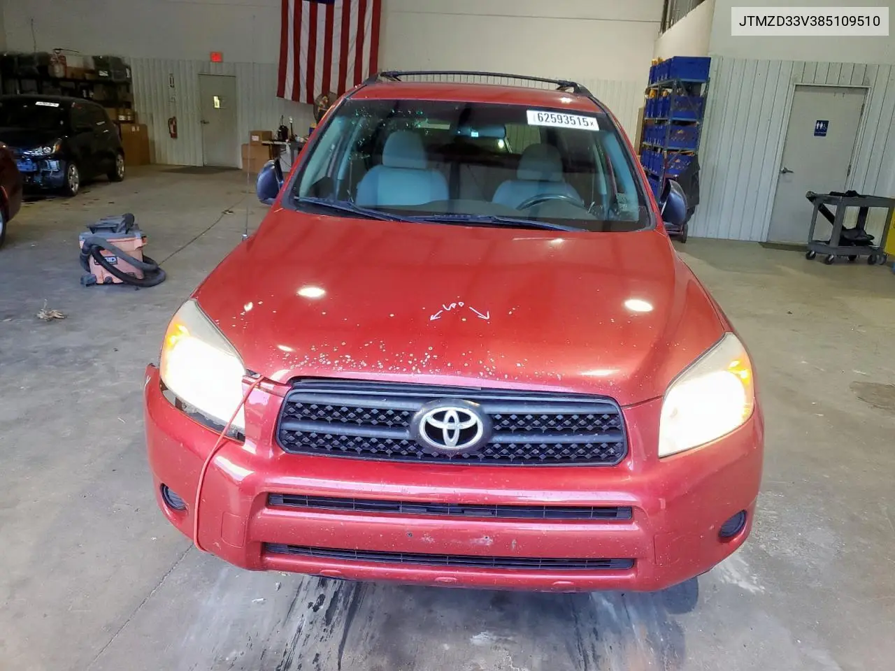 2008 Toyota Rav4 VIN: JTMZD33V385109510 Lot: 62593515