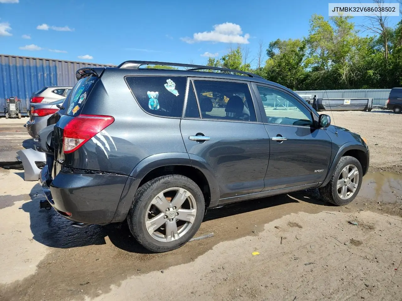 2008 Toyota Rav4 Sport VIN: JTMBK32V686038502 Lot: 62787395