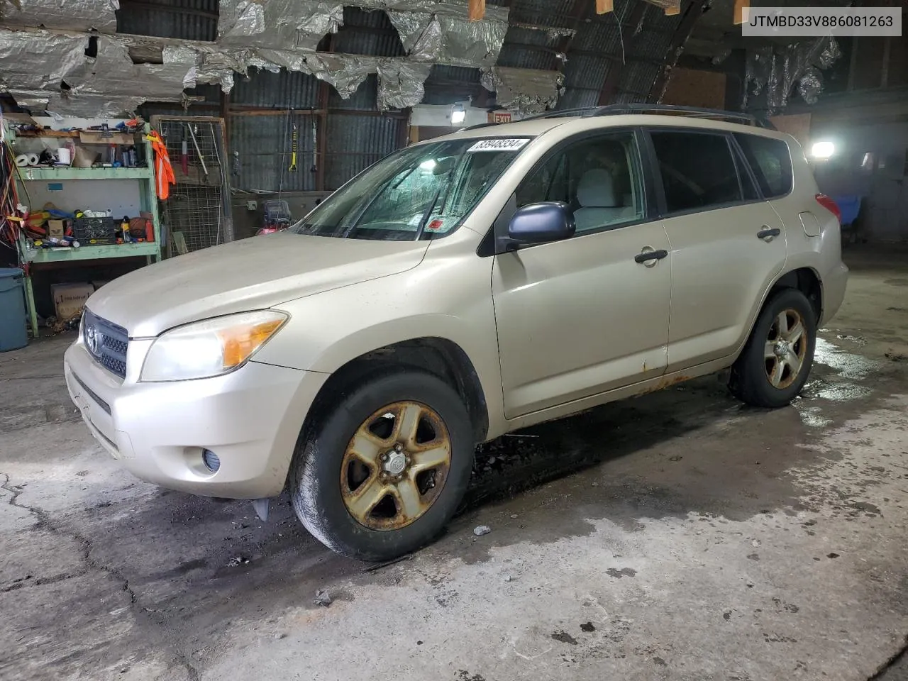 2008 Toyota Rav4 VIN: JTMBD33V886081263 Lot: 83948334