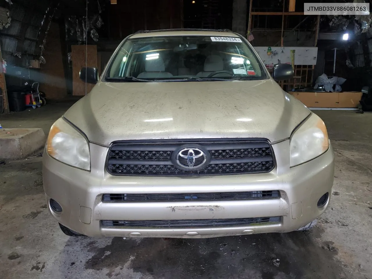 2008 Toyota Rav4 VIN: JTMBD33V886081263 Lot: 83948334