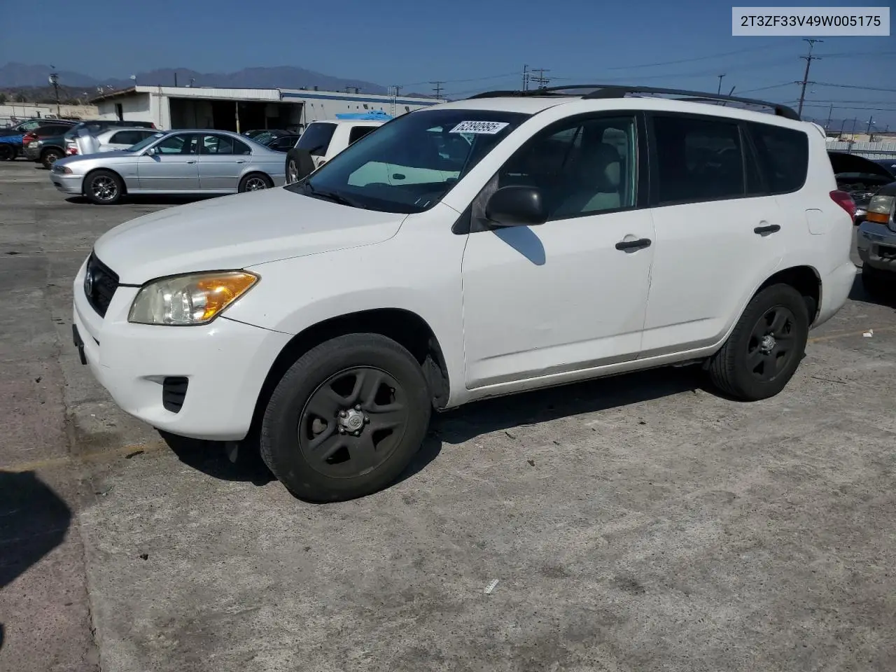2009 Toyota Rav4 VIN: 2T3ZF33V49W005175 Lot: 62890995