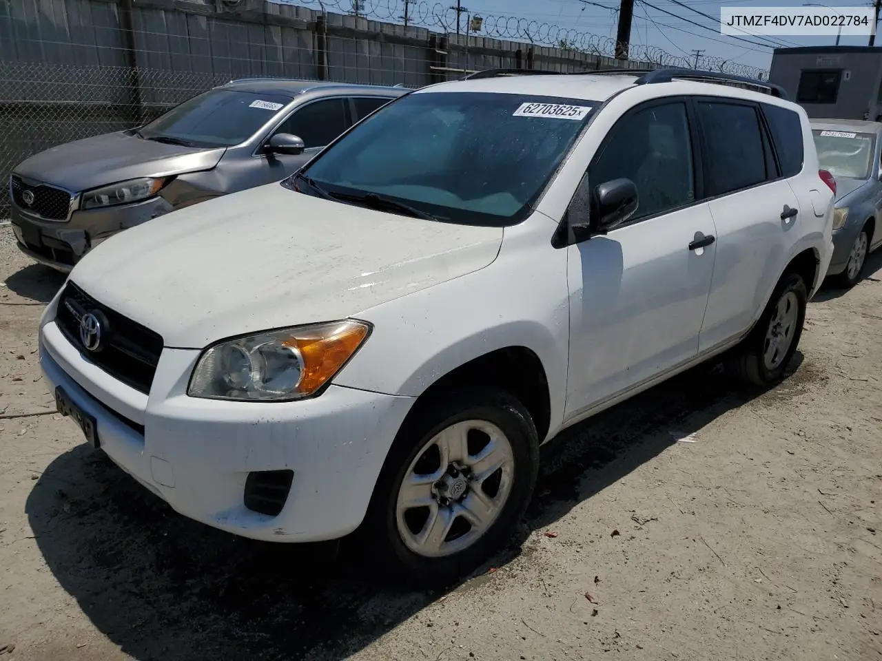 2010 Toyota Rav4 VIN: JTMZF4DV7AD022784 Lot: 62703625