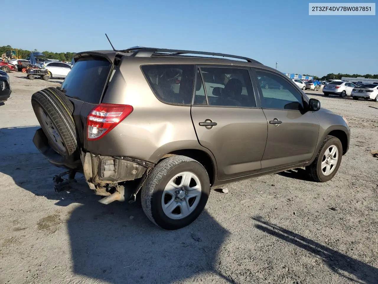 2011 Toyota Rav4 VIN: 2T3ZF4DV7BW087851 Lot: 56487265
